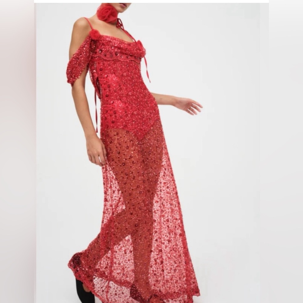 For Love And Lemons Amara maxi dress size medium new with tags never worn